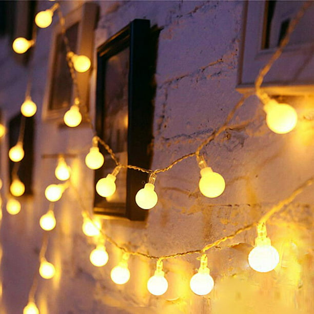 50/100pcs LED String Lights Bulb Ball Fairy For Garden Outdoor Party Christmas